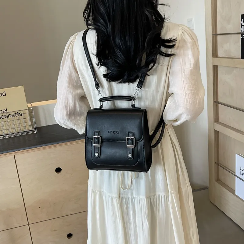 BAODIDAISHU PU Crossbody Bag, Handbag, Backpack Regular Women's Ecru/Silver/Black/Pink-16