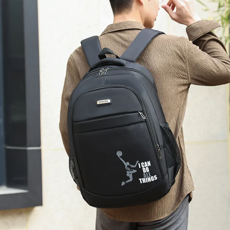 BAODIDAISHU Oxford Backpack Regular Men's Black Yellow Green Blue-3