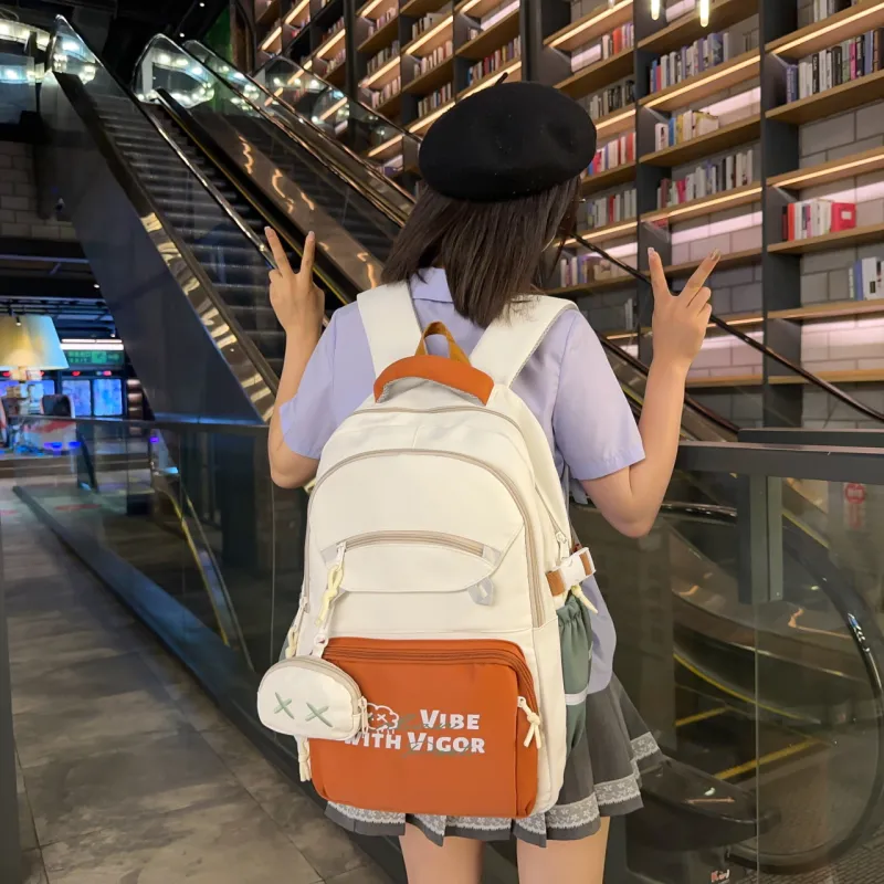 BAODIDAISHU Nylon Backpack Women's Multicolor-7