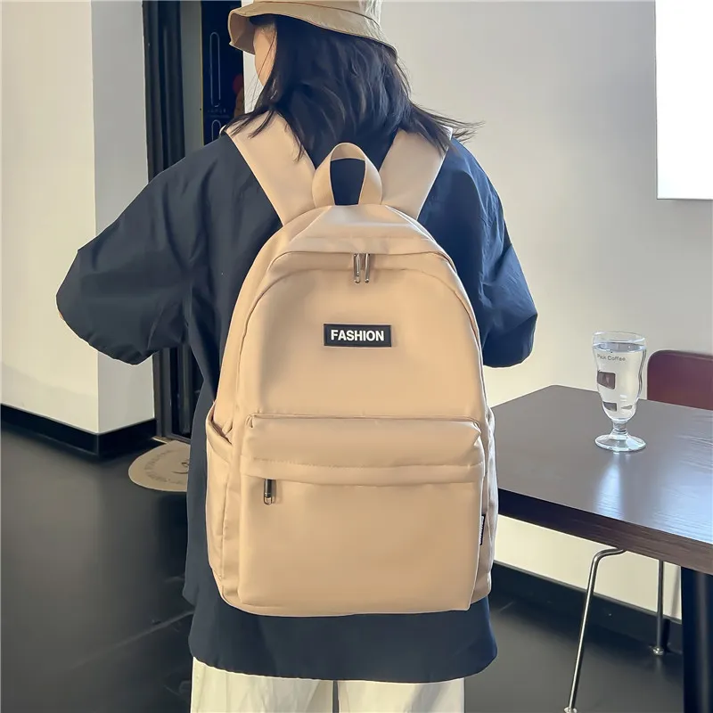 BAODIDAISHU Composite Cloth Backpack Laptop Bag Backpack Regular Unisex Red Black/Beige/Blue/Khaki-2