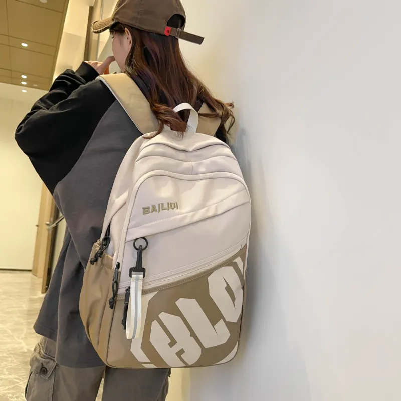 BAODIDAISHU Nylon Laptop Backpack Regular Unisex Multicolor-3