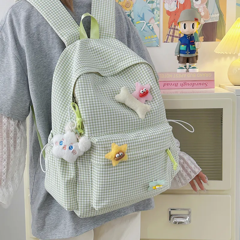 BAODIDAISHU Nylon Backpack Regular Women's Multicolor-8