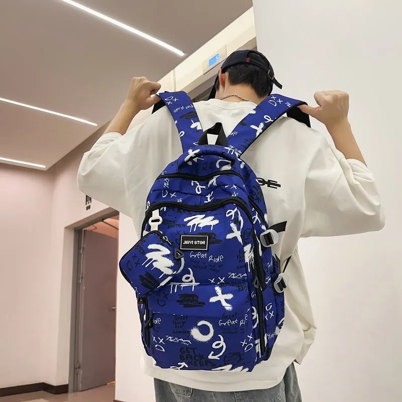 BAODIDAISHU Nylon Backpack Regular Unisex Multicolor-10