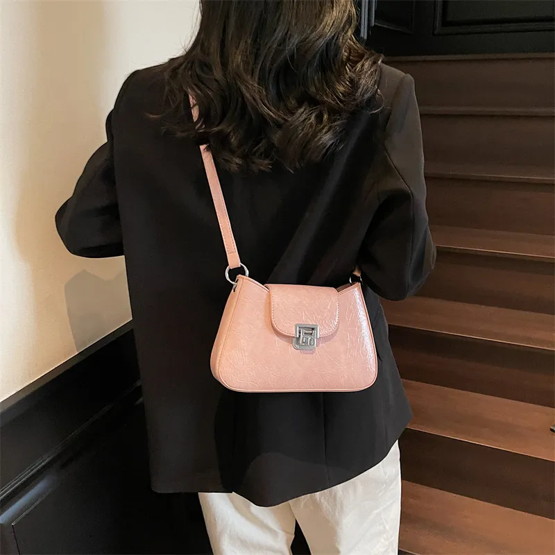 BAODIDAISHU PU Underarm Shoulder Bag Regular Women's White/Black/Yellow/Pink-18
