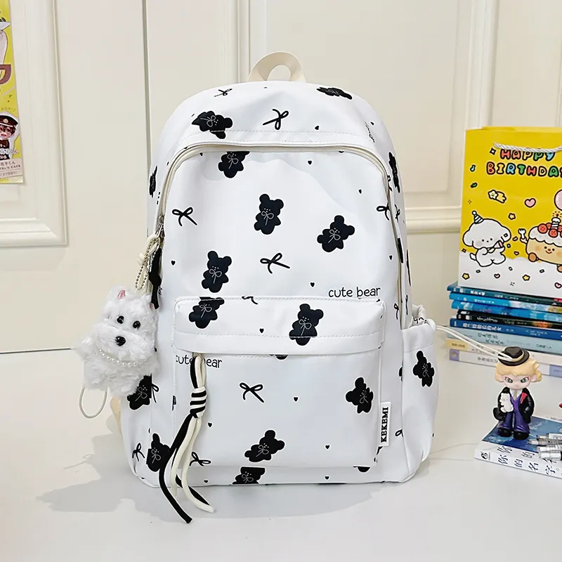 BAODIDAISHU Nylon Backpack Women's Pink/Blue/Purple/Black/Yellow/Green-15