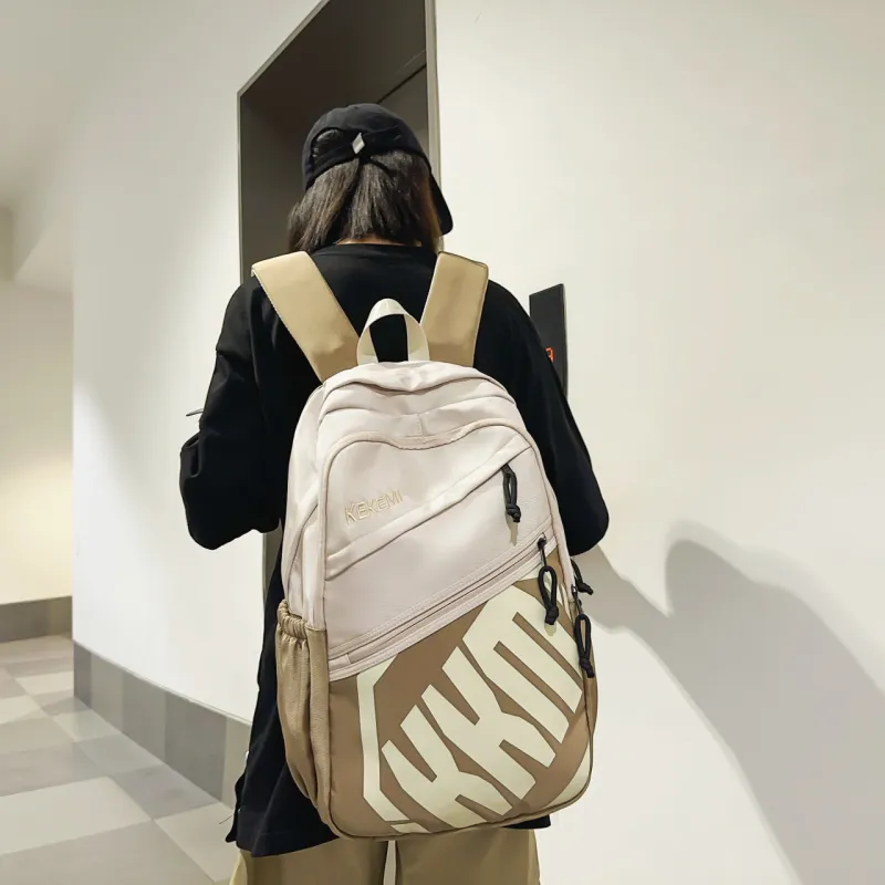 BAODIDAISHU Nylon Backpack Regular Unisex Multicolor-1