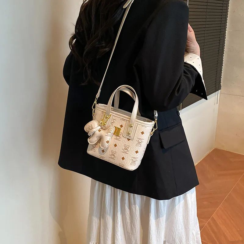 BAODIDAISHU PU Shoulder Bag, Crossbody Bag, Handbag Regular Women's Ivory/Black/Pink/Brown-11