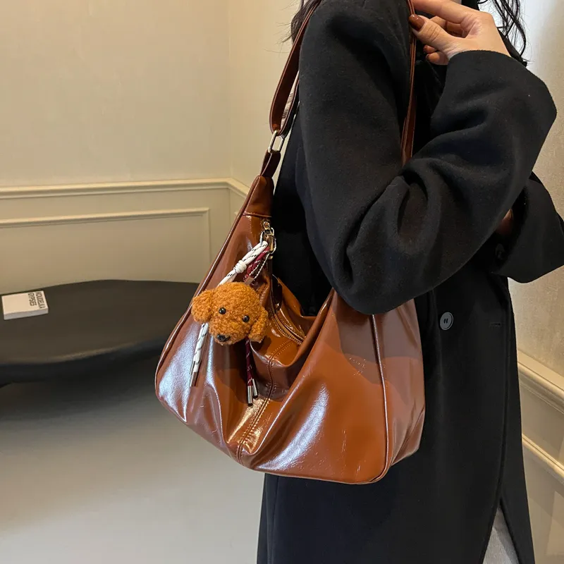 BAODIDAISHU PU Tote Medium Size Women's Mud/Caramel Brown/Black/Coffee-15