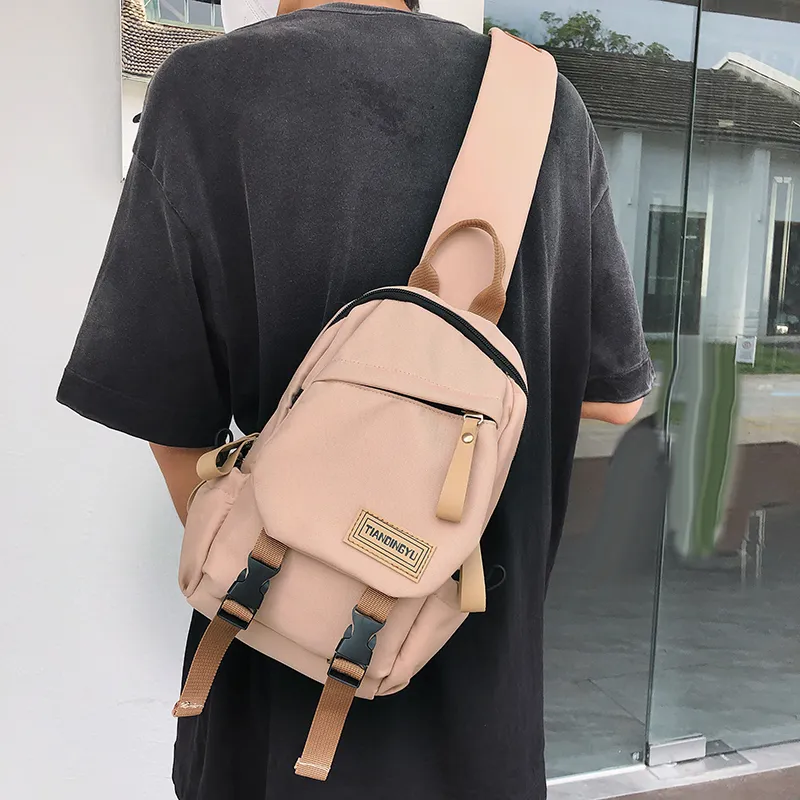 BAODIDAISHU Nylon Crossbody Bags Sling Bags Regular Unisex White/Black/Khaki/Green-10