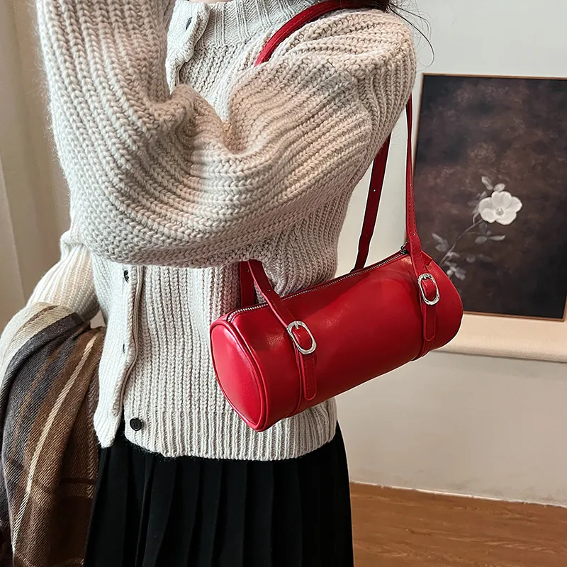 BAODIDAISHU PU Shoulder Bag Regular Women's Silver/Black/Red-18