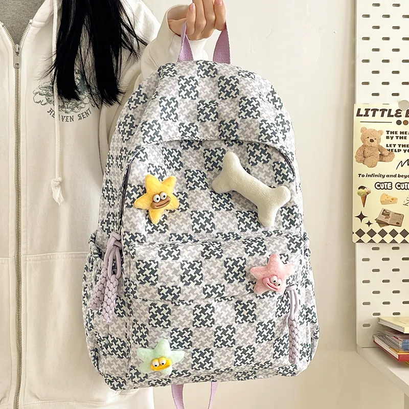 BAODIDAISHU Nylon Backpack Laptop Bags Backpacks Regular Women's Multicolor-10