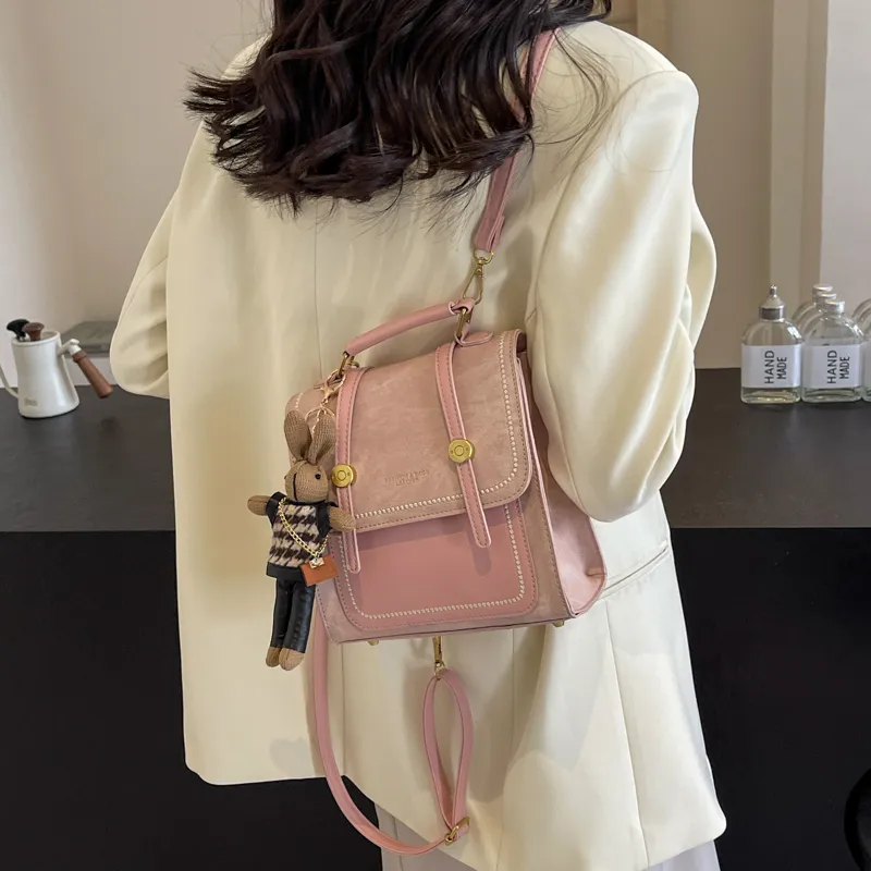 HCXK PU Backpack Regular Women's Multicolor-32