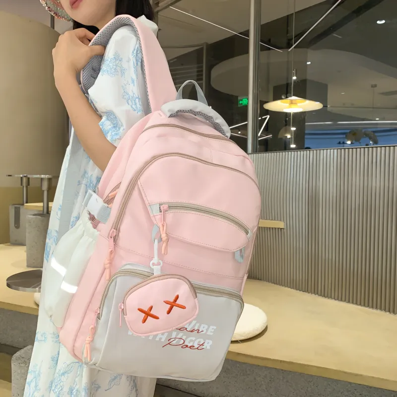BAODIDAISHU Nylon Backpack Women's Multicolor-11