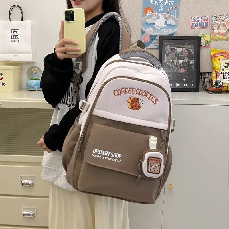 BAODIDAISHU Nylon Backpack Computer Backpack Unisex Multicolor-3
