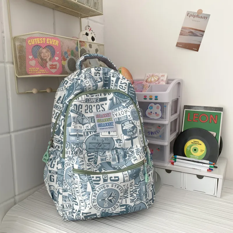 BAODIDAISHU Nylon Backpack Regular Unisex Multicolor-6