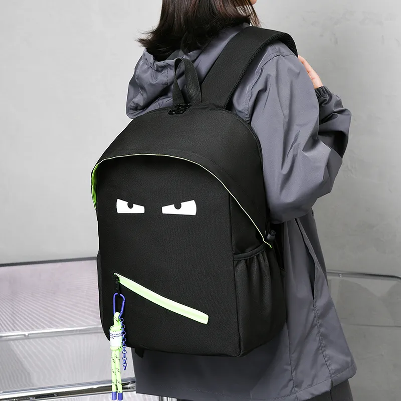 BAODIDAISHU Nylon Backpack Regular Unisex Black-8