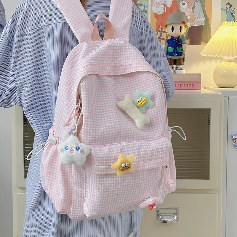 BAODIDAISHU Nylon Backpack Regular Women's Multicolor-21