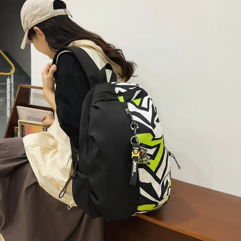 BAODIDAISHU Nylon Backpack Unisex Multicolor-11