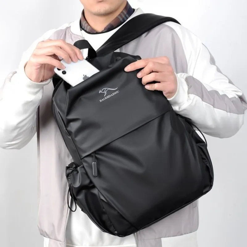 BAODIDAISHU Oxford Water Repellent Backpack Regular Men's Gray/Black-8