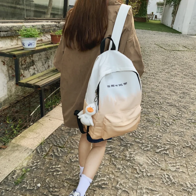 BAODIDAISHU Canvas Backpack Regular Unisex Gray/Khaki/Green/Blue-5