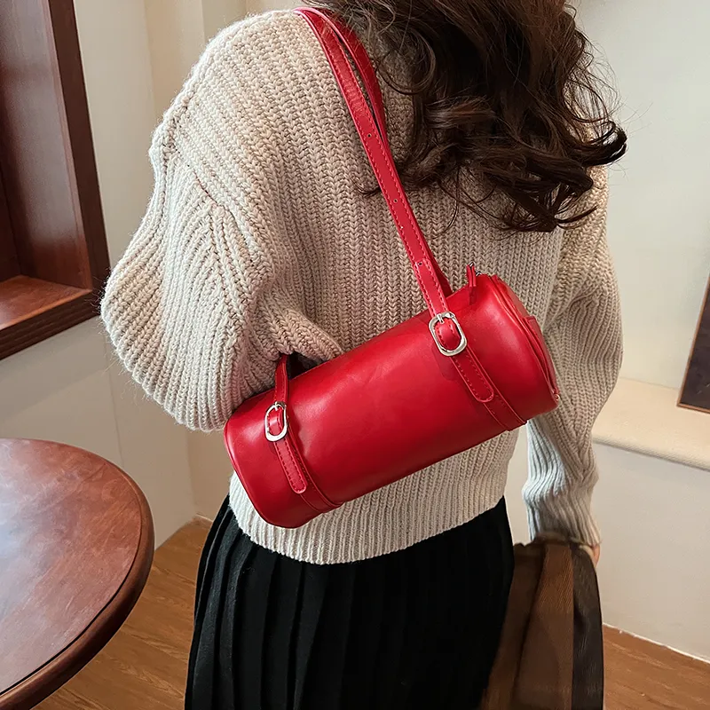 BAODIDAISHU PU Shoulder Bag Regular Women's Silver/Black/Red-16