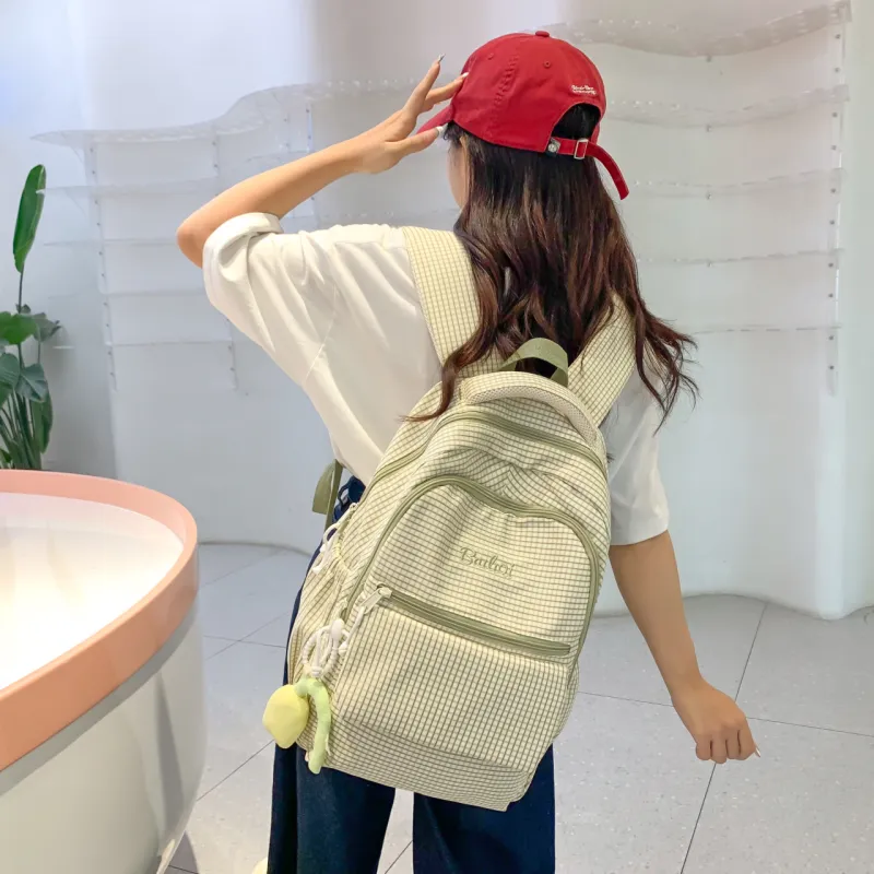 BAODIDAISHU Nylon Backpack Regular Women's Black/Green/Blue/Brown-8