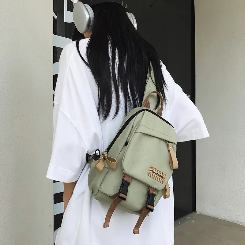 BAODIDAISHU Nylon Crossbody Bags Sling Bags Regular Unisex White/Black/Khaki/Green-13