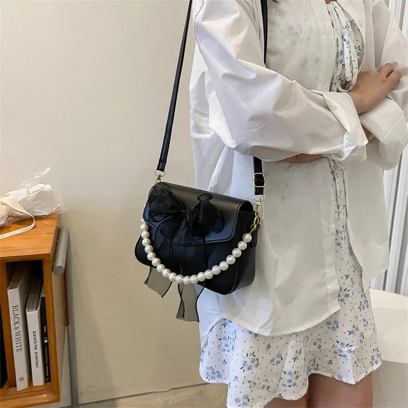 BAODIDAISHU PU Crossbody Handbag Regular Women's Black/White/Blue/Pink-2