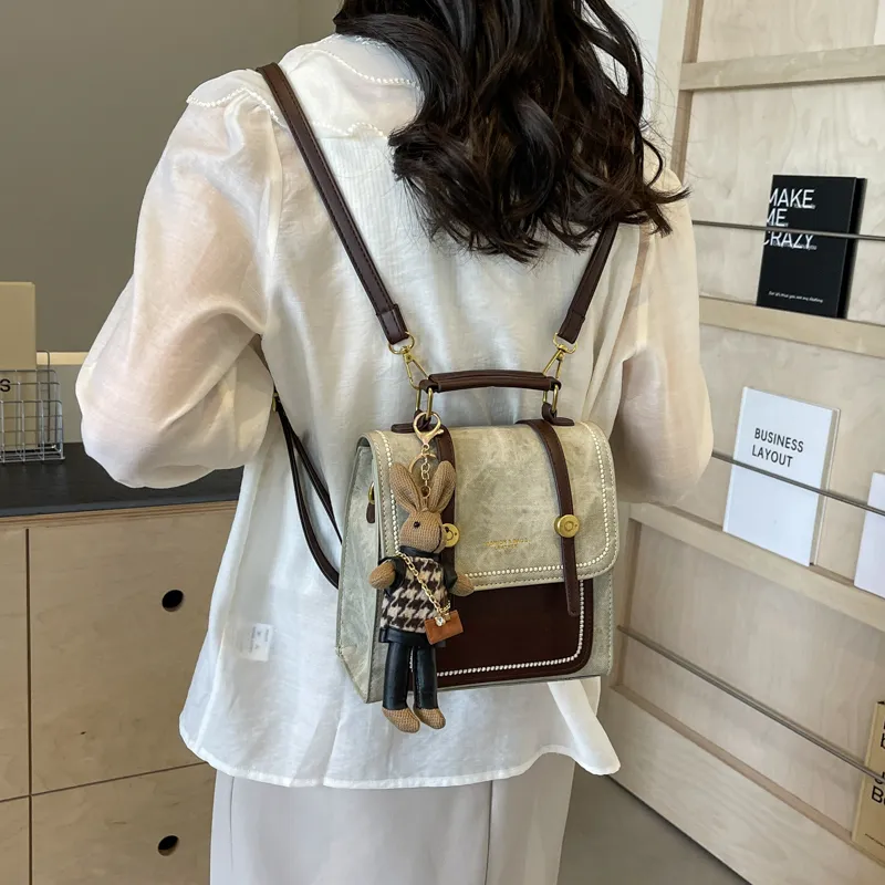 HCXK PU Backpack Regular Women's Multicolor-25