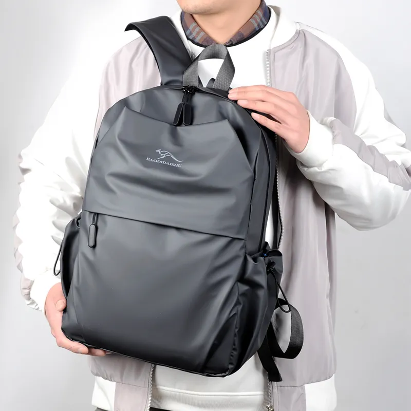 BAODIDAISHU Oxford Water Repellent Backpack Regular Men's Gray/Black-2