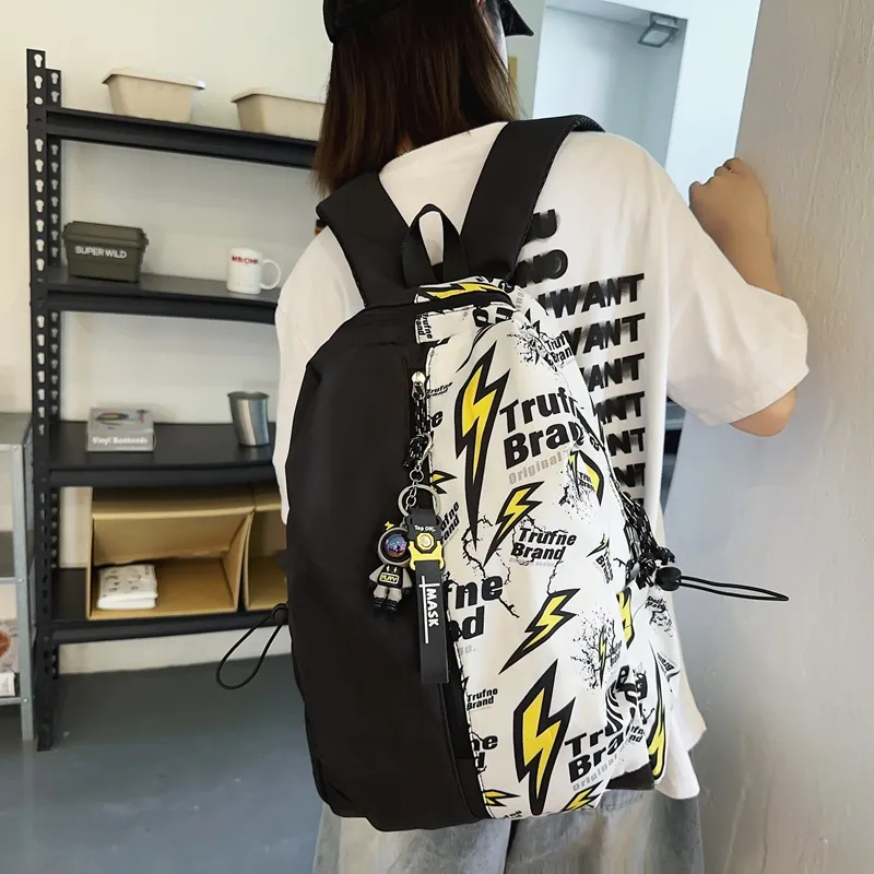 BAODIDAISHU Nylon Backpack Unisex Multicolor-1