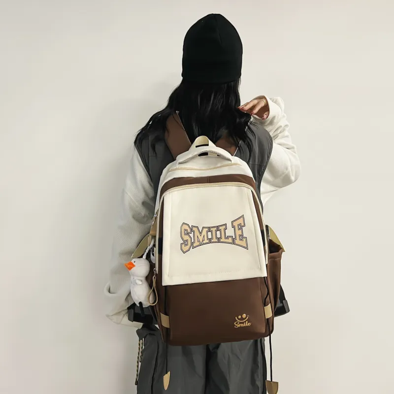 BAODIDAISHU Nylon Laptop Bag Backpack Regular Unisex Black/Red/Blue/Brown-9