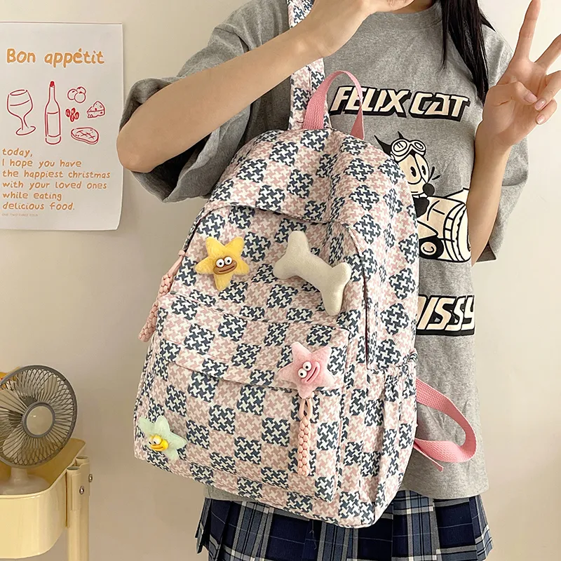 BAODIDAISHU Nylon Backpack Laptop Bags Backpacks Regular Women's Multicolor-19