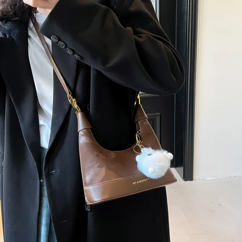 BAODIDAISHU PU Handbags Shoulder Bag Crossbody Bag Regular Women's Ecru/Black/Brown/Pink-16
