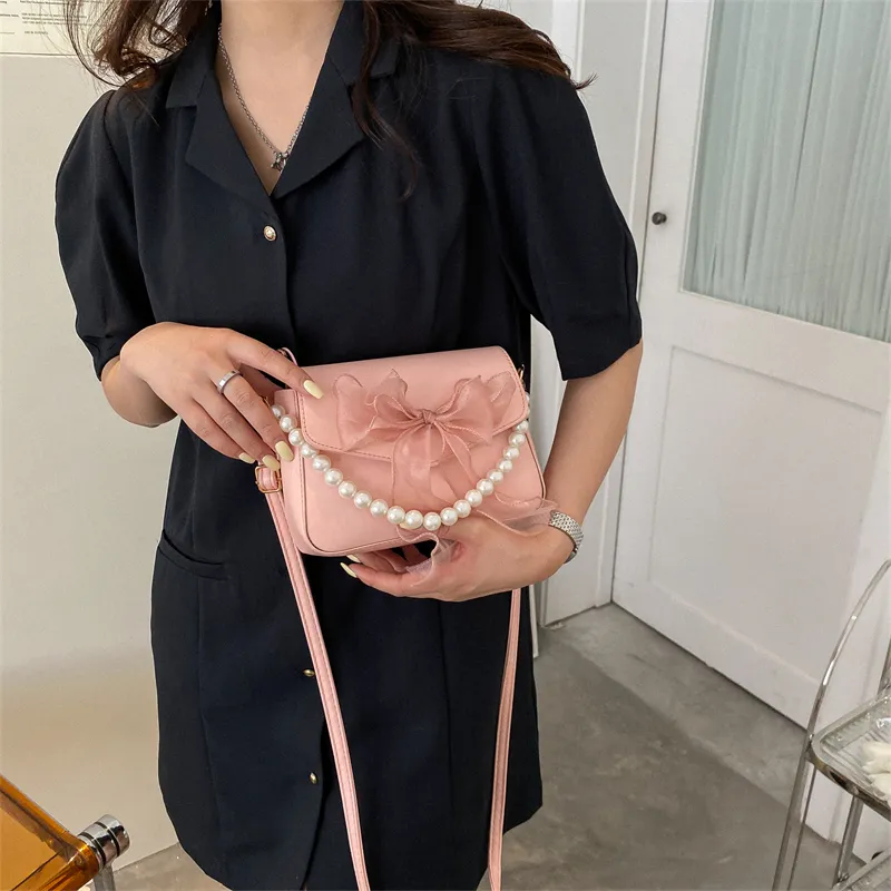 BAODIDAISHU PU Crossbody Handbag Regular Women's Black/White/Blue/Pink-23