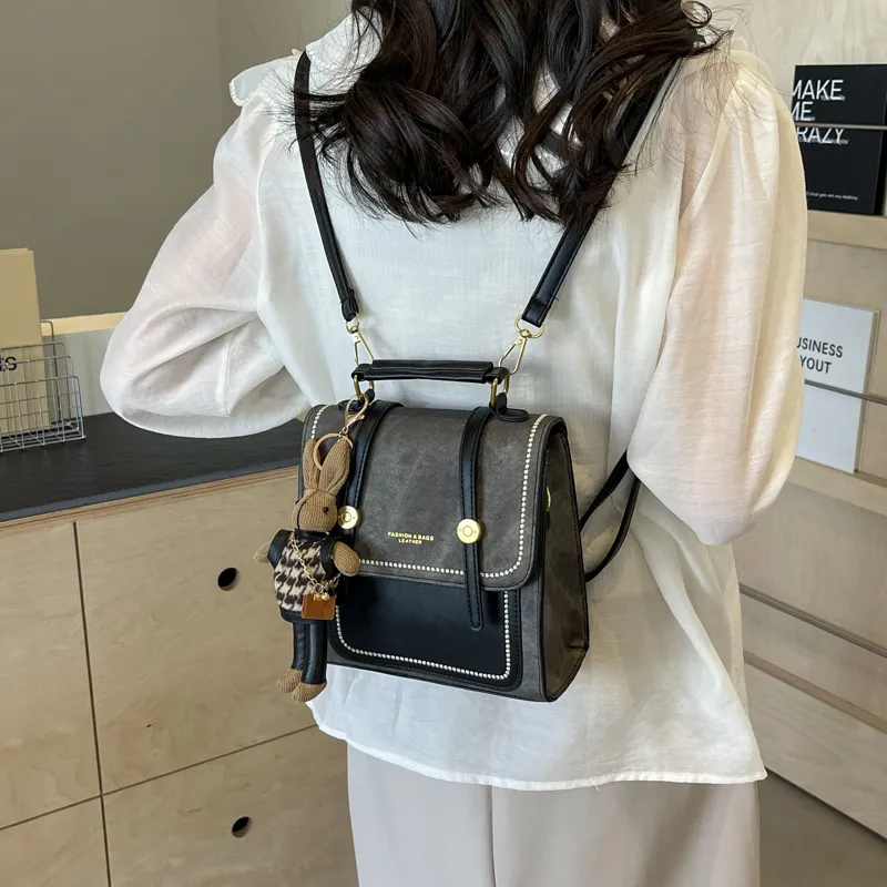 HCXK PU Backpack Regular Women's Multicolor-15