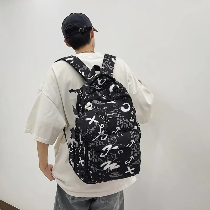 BAODIDAISHU Nylon Backpack Regular Unisex Multicolor-6