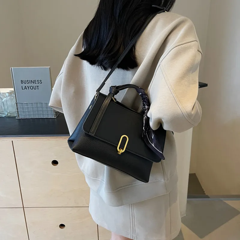 BAODIDAISHU PU Shoulder Bag Crossbody Bag Medium Size Women's Coffee & Khaki/White & Brown/Black/Coffee-13