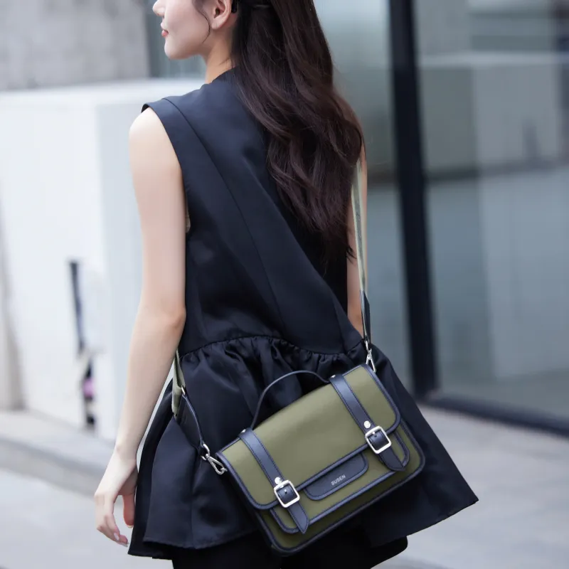 SUSEN Canvas Canvas Bag Portable One Shoulder Crossbody Satchel Bag Unisex-4