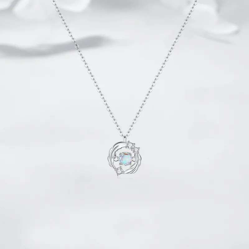 GLOIRE S925 Silver Necklaces Women's Gentle Elegance Anniversary Confession-2