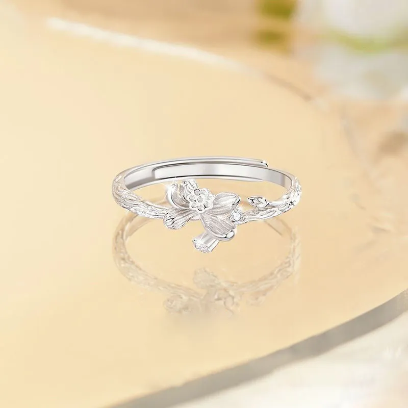 GLOIRE S999 Fine Silver Rings Unisex Minimalist Style Fashion Niche Design Advanced Touch Everyday Versatile Commute-4