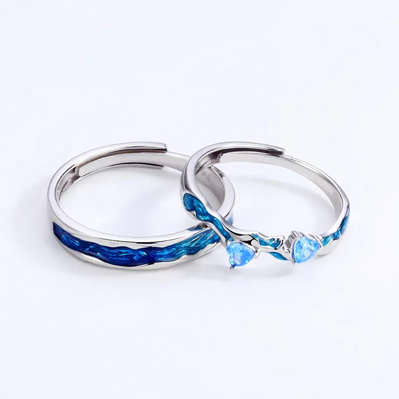 GLOIRE S999 Fine Silver Rings Unisex-2