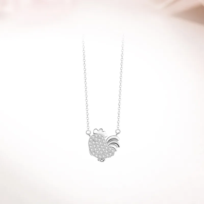 GLOIRE S999 Fine Silver Necklaces Women's Date Versatile Business Casual-29