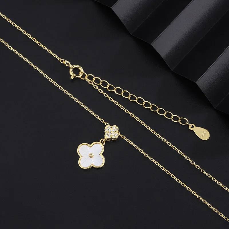GLOIRE S999 Fine Silver Necklaces Women's Everyday Date Versatile Commute Bestie Style-5