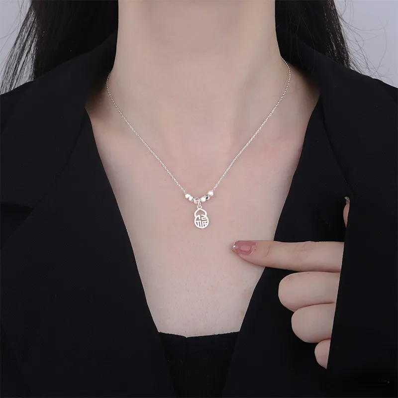 GLOIRE S925 Silver Necklaces Women's-1
