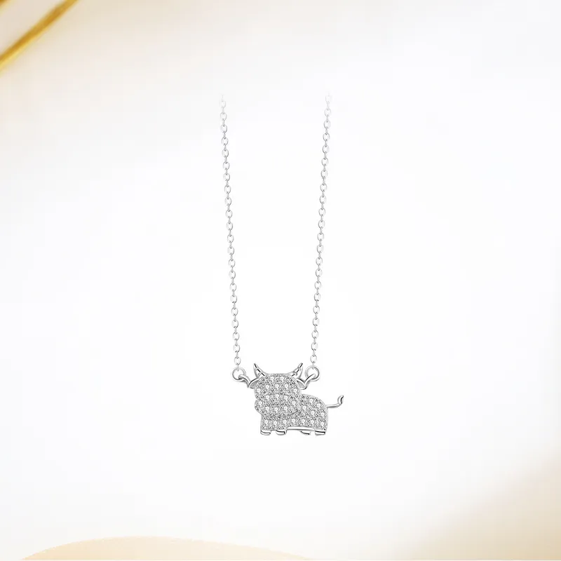 GLOIRE S999 Fine Silver Necklaces Women's Date Versatile Business Casual-4