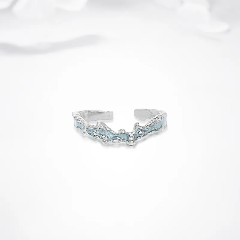 GLOIRE Alloy Rings Unisex Romantic Date Versatile Commute Style-4