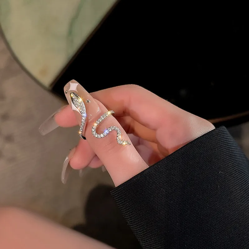 GLOIRE S925 Silver Rings Women's Normcore Style Irregular Open Ended Ring Bestie Same Style-2