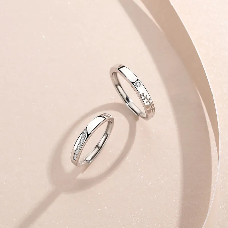 GLOIRE S925 Silver Rings Unisex Elegant Luxe Niche Advanced Feel Everyday Versatile Romantic Date-3
