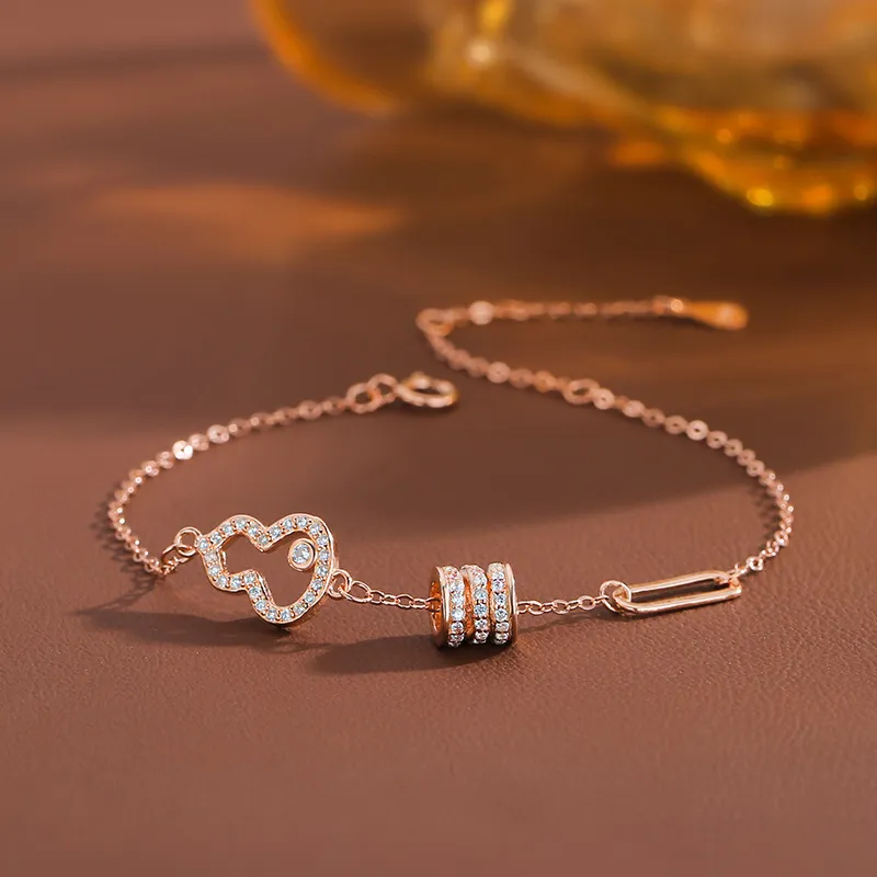 GLOIRE S999 Fine Silver Bracelets Women's Gold-2